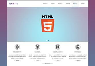 大氣極簡網絡公司織夢模板