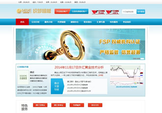 金融基金投資理財類企業網站織夢模板