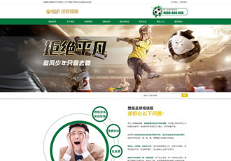 營銷型體育培訓班織夢網站源碼體育器材類營銷