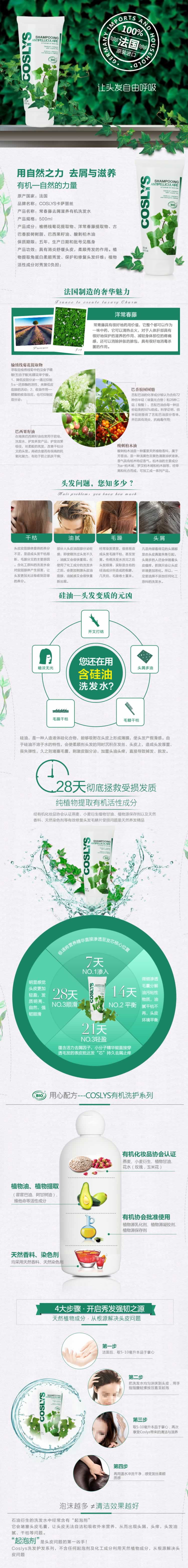 有機洗護發美發養發洗發水描述